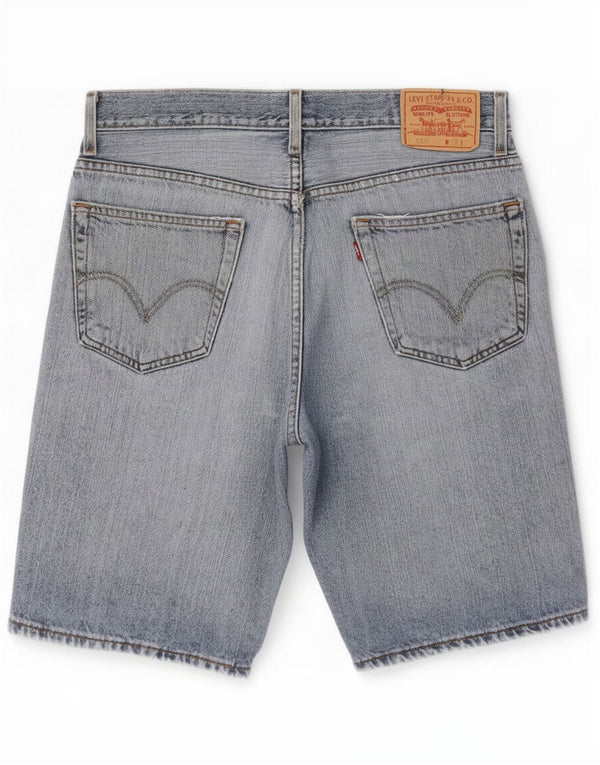 Levi's Mens 505 Pantalones cortos de mezclilla desgastados de ajuste regular Medio W32 Algodón azul