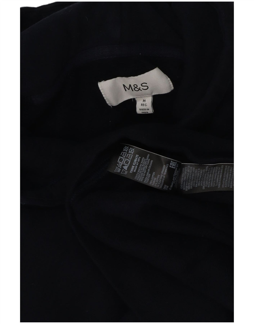 Marks & Spencer Mujer Sudadera con capucha Jumper Medium Azul Marino Algodón