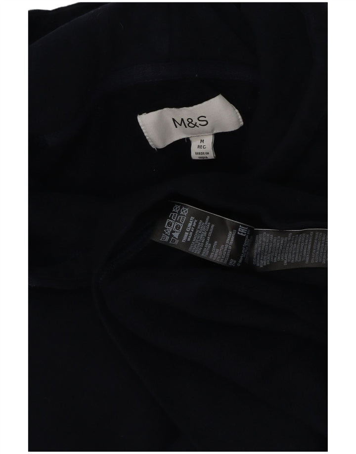 Marks & Spencer Mujer Sudadera con capucha Jumper Medium Azul Marino Algodón