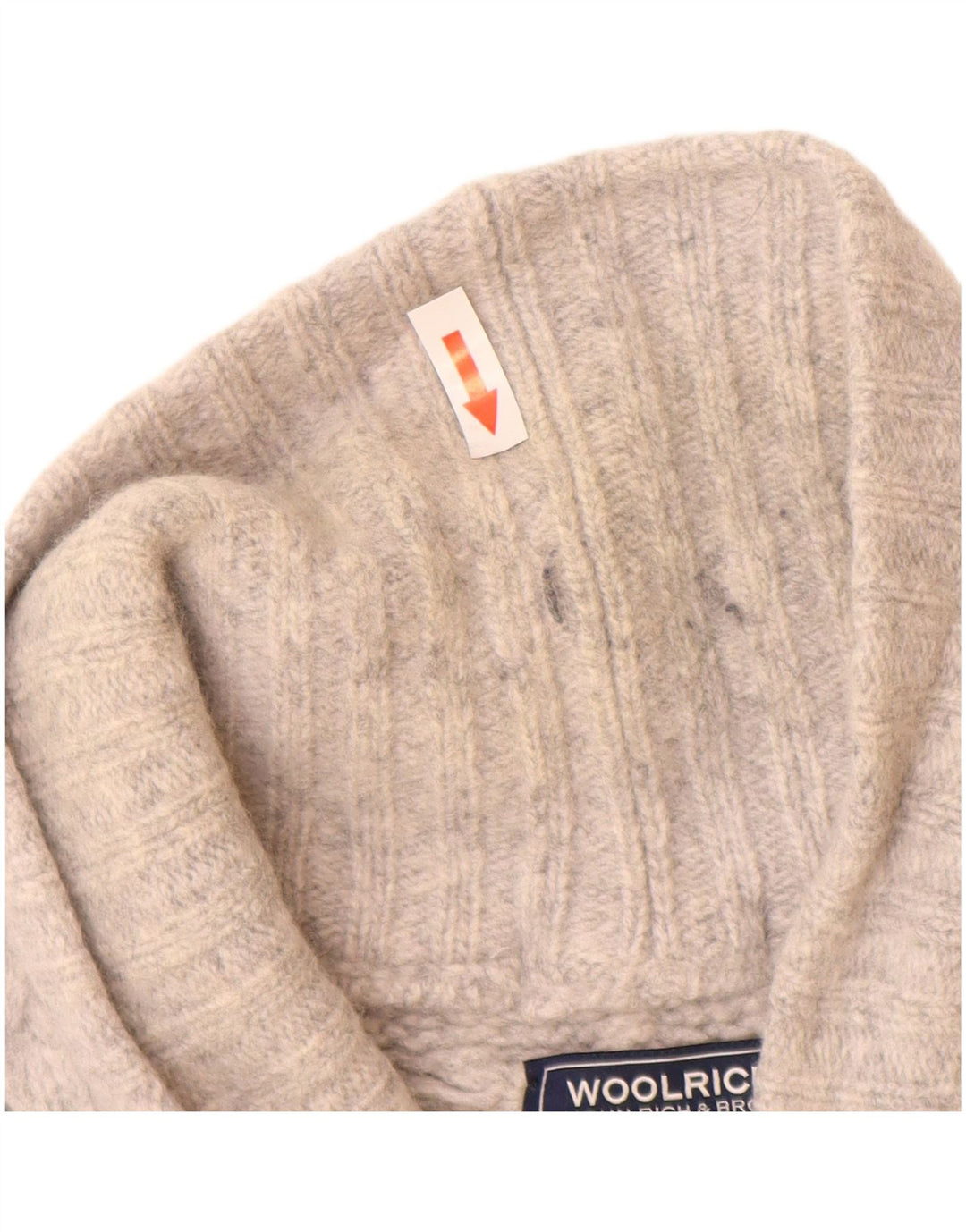 Woolrich Suéter Cárdigan Para Hombre De Lana Gris Medio