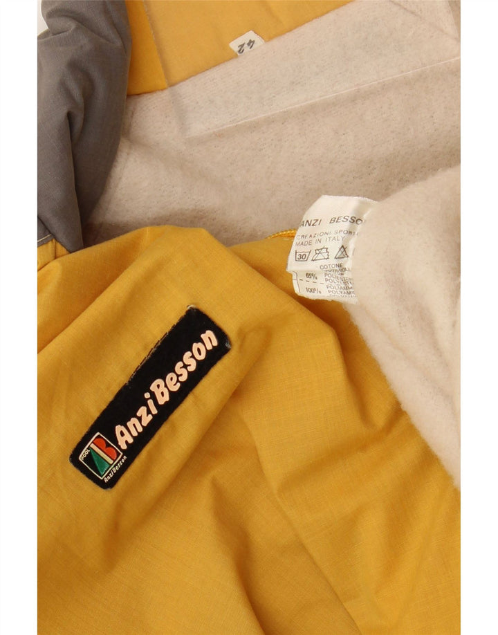 Anzi Besson Chaqueta cortavientos para mujer IT 42 Medium Yellow Colourblock