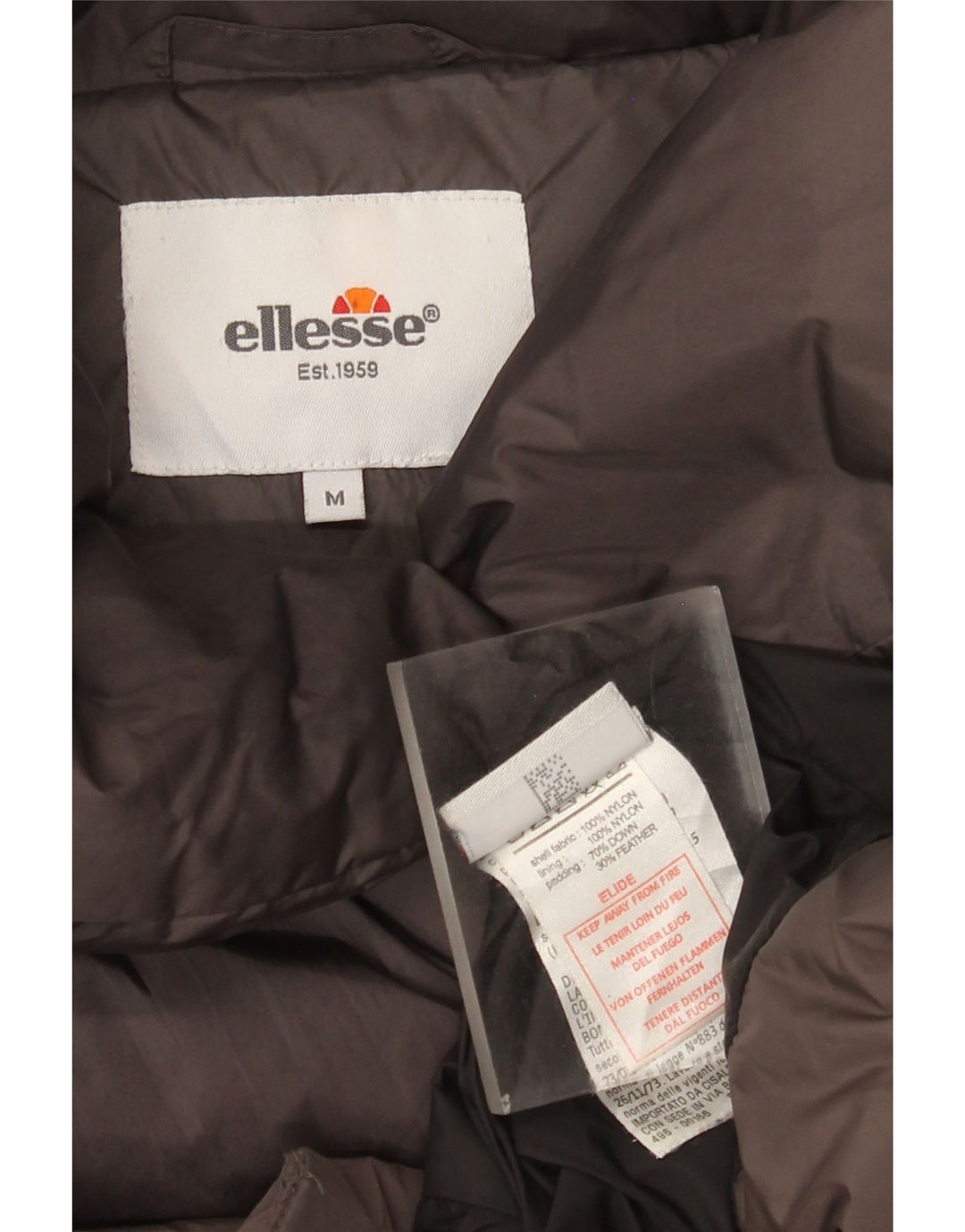Chaqueta acolchada para mujer Ellesse UK 44 Nylon gris medio
