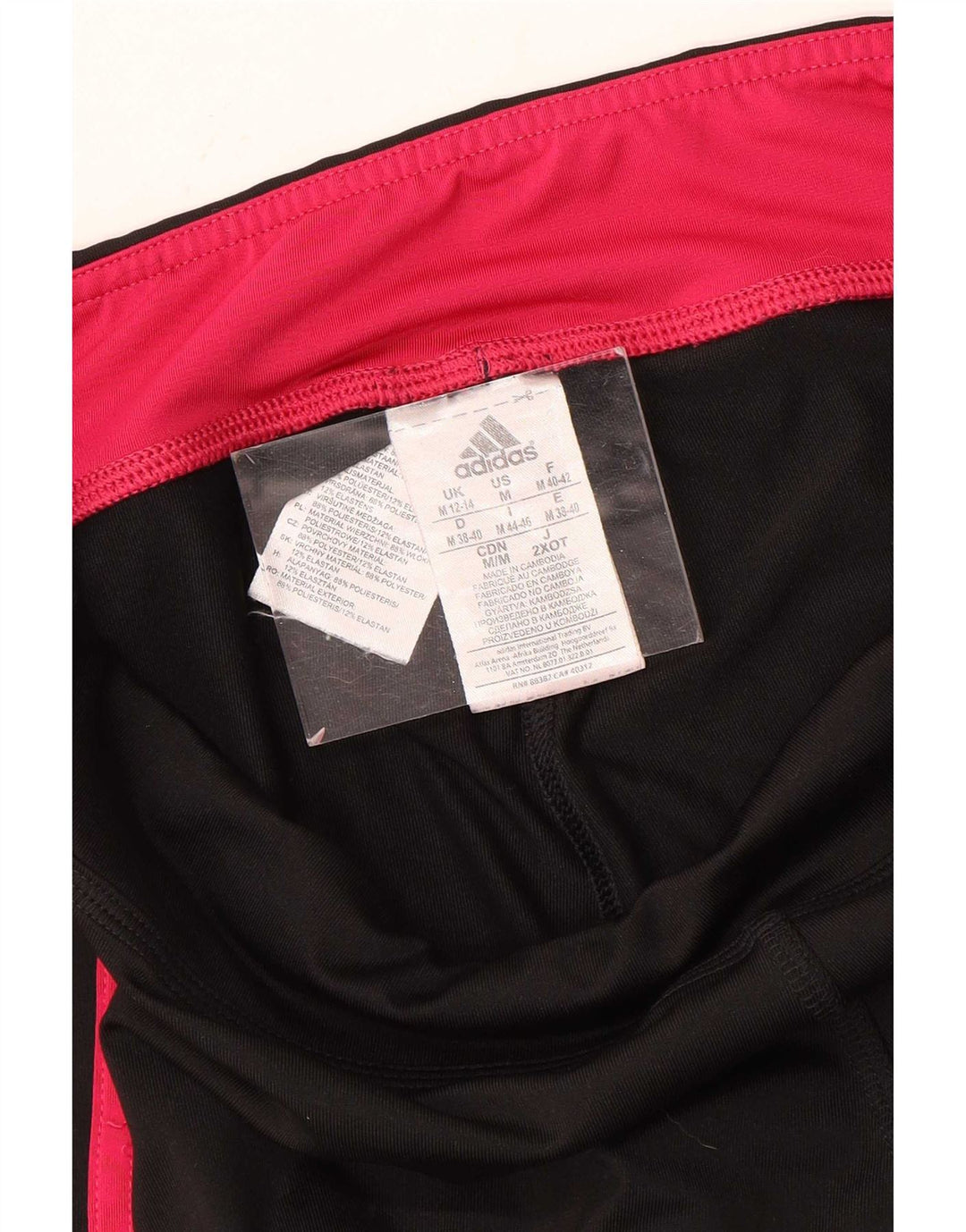 Adidas Mujer Climalite Capri Leggings Reino Unido 12/14 Mediano Negro Poliéster