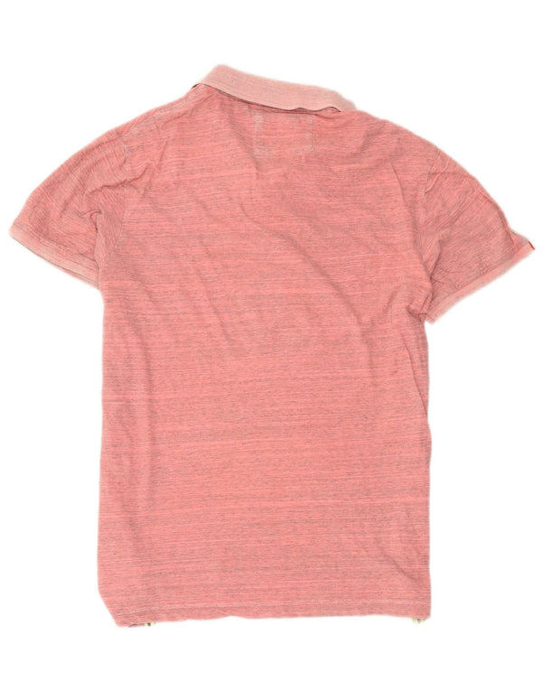 Superdry Polo para hombre 2XL Algodón moteado rosa