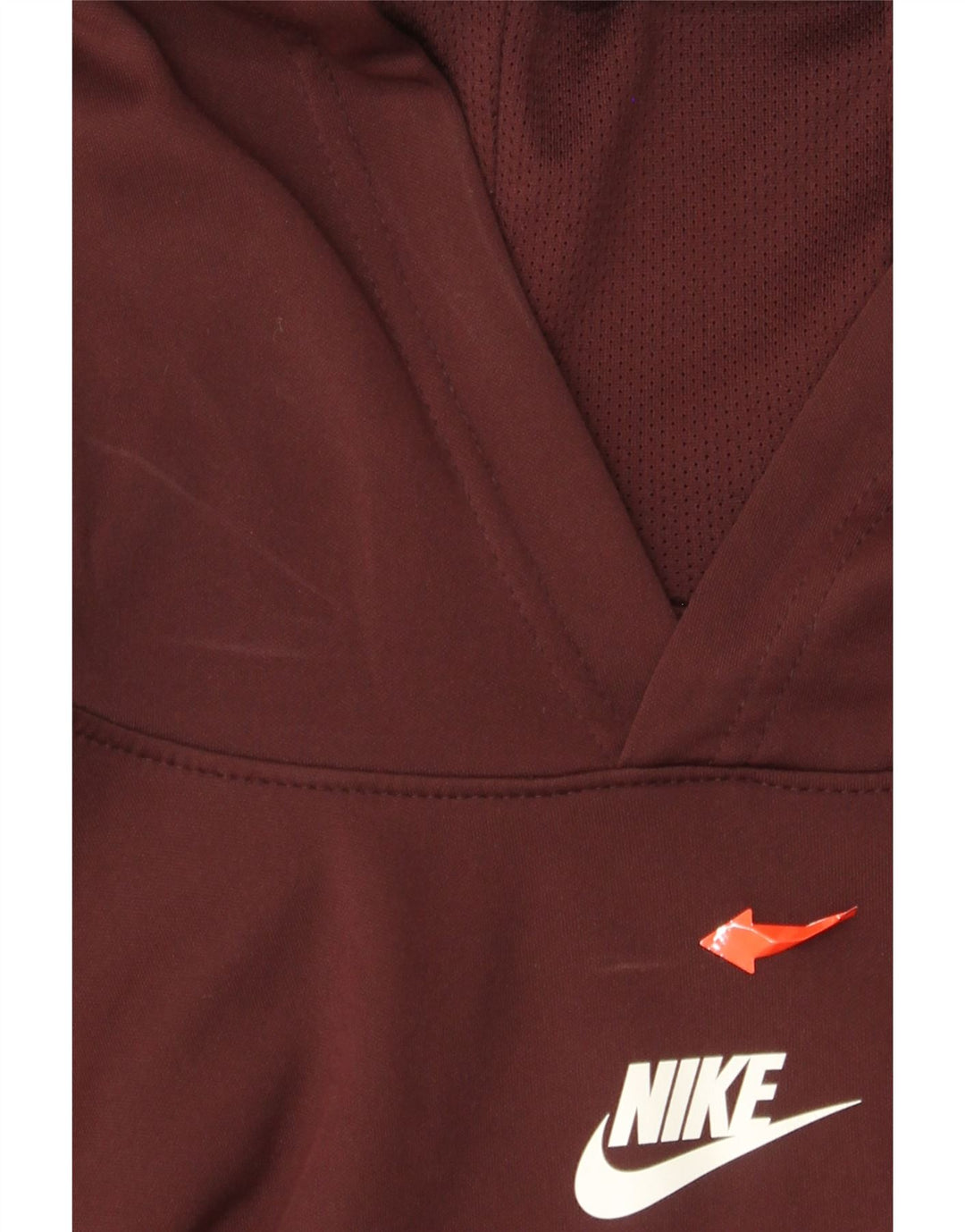 NIKE Sudadera con capucha para niños, talla grande, color burdeos, 12-13 años