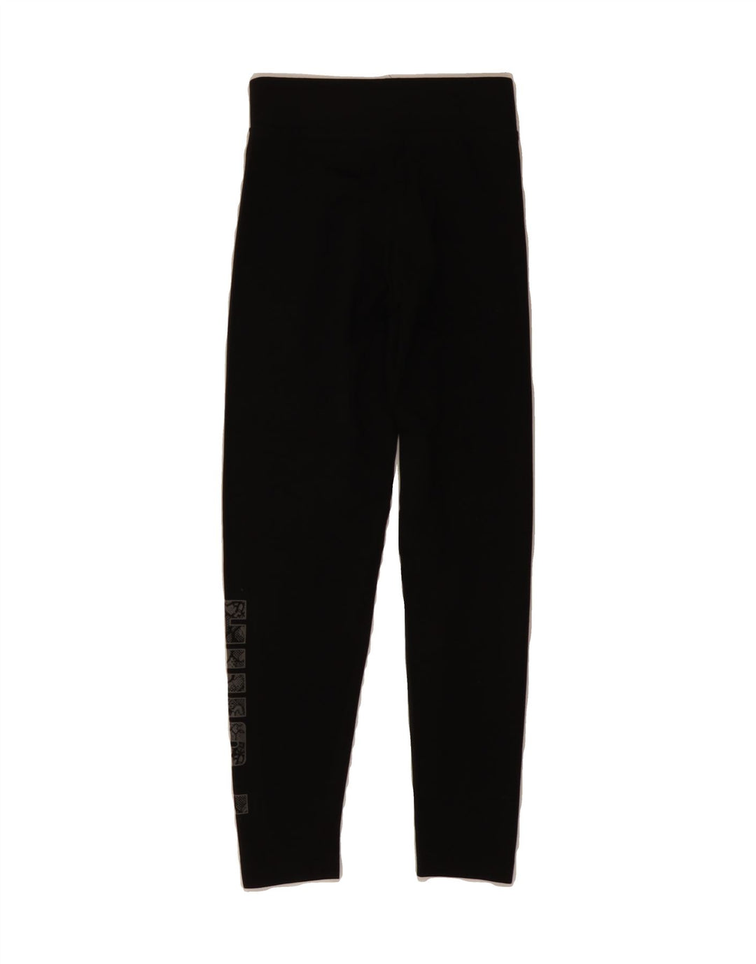 PUMA Girls Graphic Leggings 9-10 Years Medium Black Cotton Vintage Puma and Second-Hand Puma from Messina Hembry 