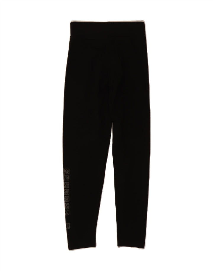 PUMA Girls Graphic Leggings 9-10 Years Medium Black Cotton Vintage Puma and Second-Hand Puma from Messina Hembry 