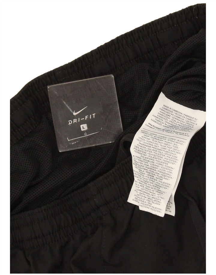 Nike Hombre Dri Fit Chándal Pantalones Joggers Grande Poliéster Negro