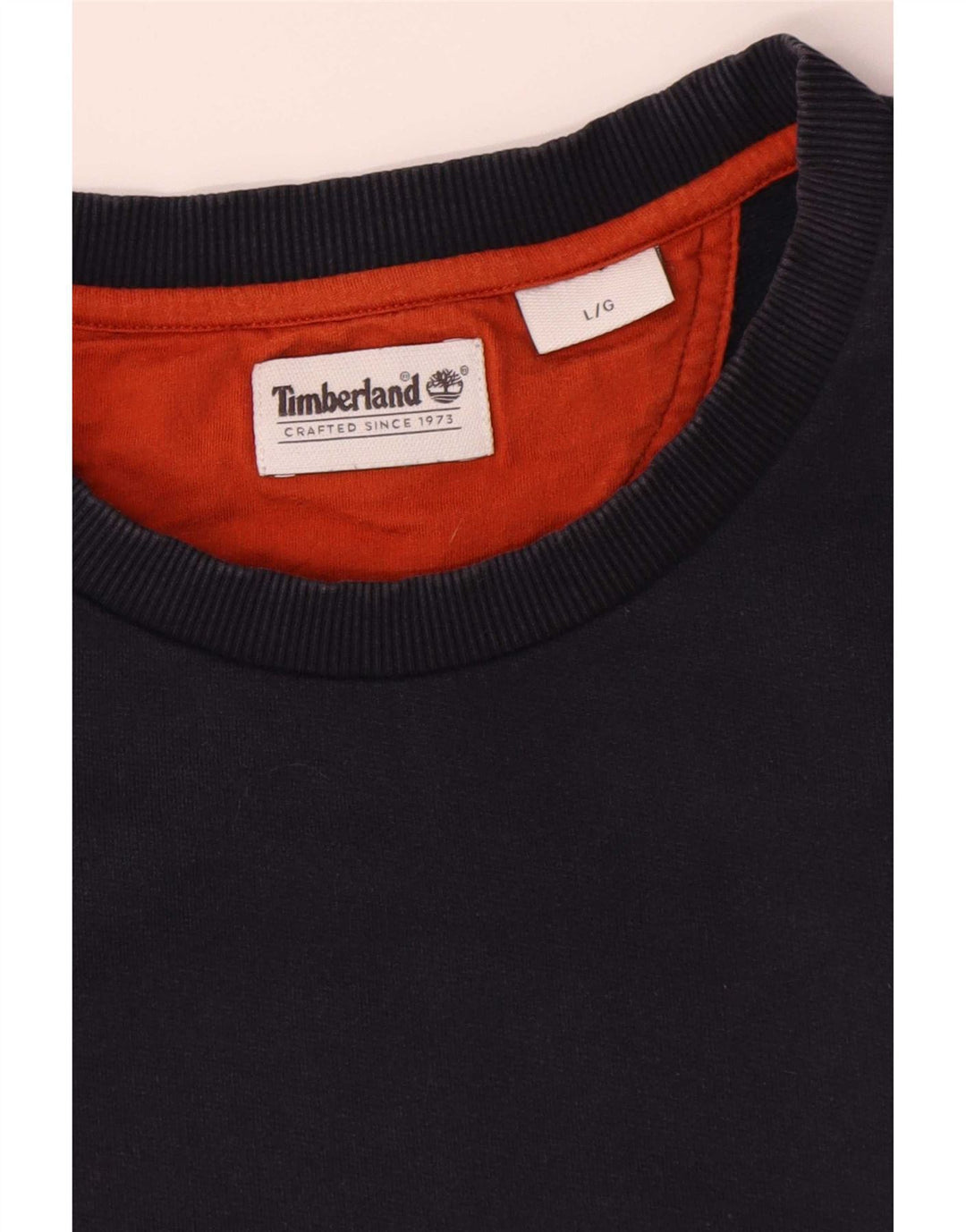 Timberland Hombre Sudadera Jumper Grande Azul Marino Algodón