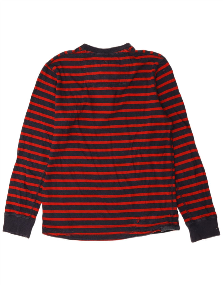 Camiseta de hombre Fat Face de manga larga con rayas rojas medianas