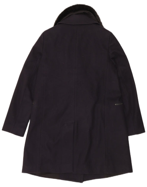 Abrigo para mujer French Connection UK 40 Lana virgen azul marino mediano