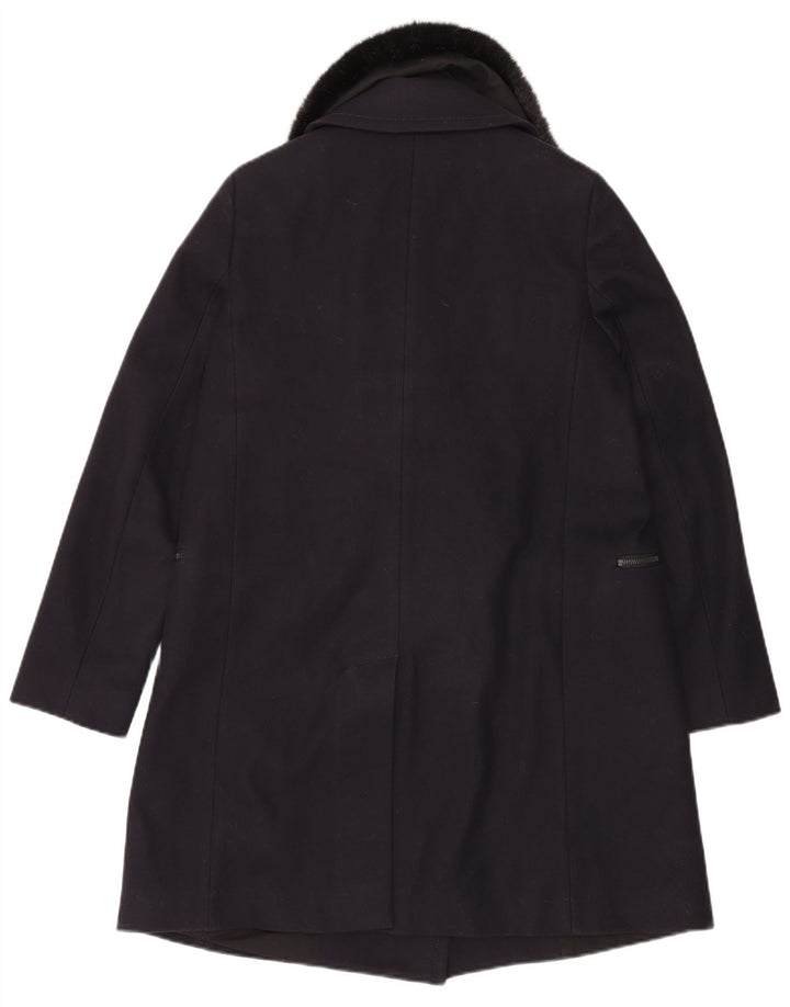 Abrigo para mujer French Connection UK 40 Lana virgen azul marino mediano