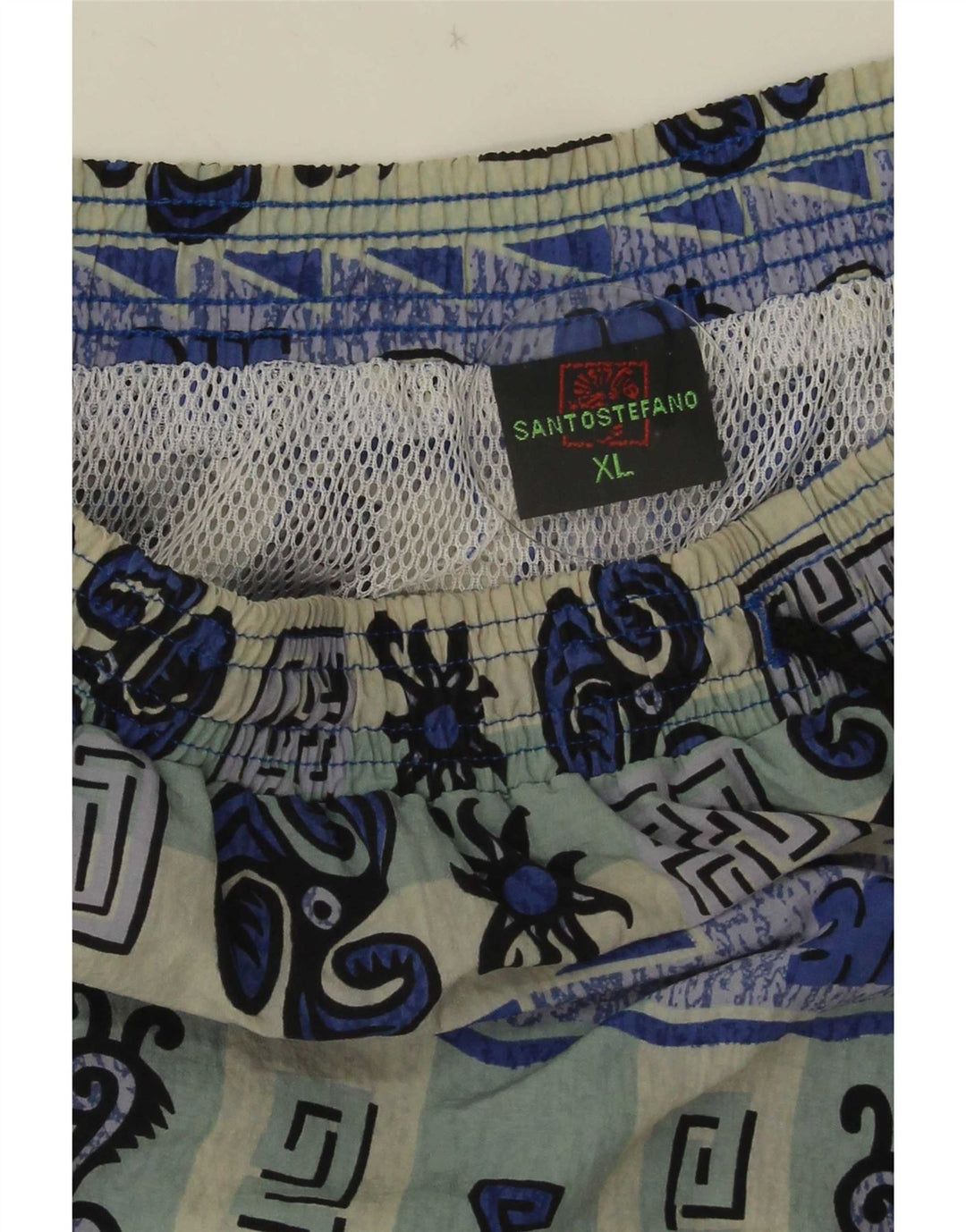 Santo Stefano Bañador Hombre con Estampado Abstracto XL Azul Colorblock