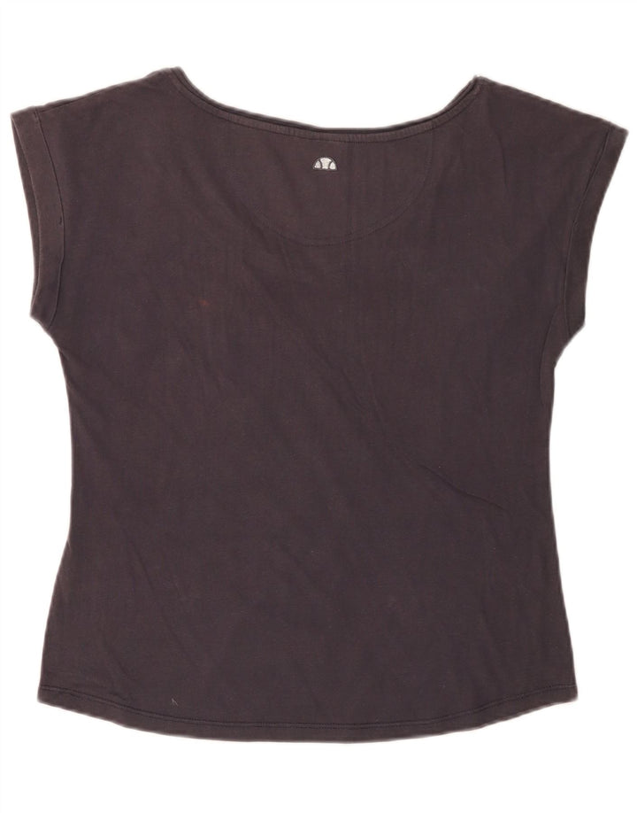 ELLESSE Camiseta gráfica para mujer Top UK 40 Grande Algodón azul marino