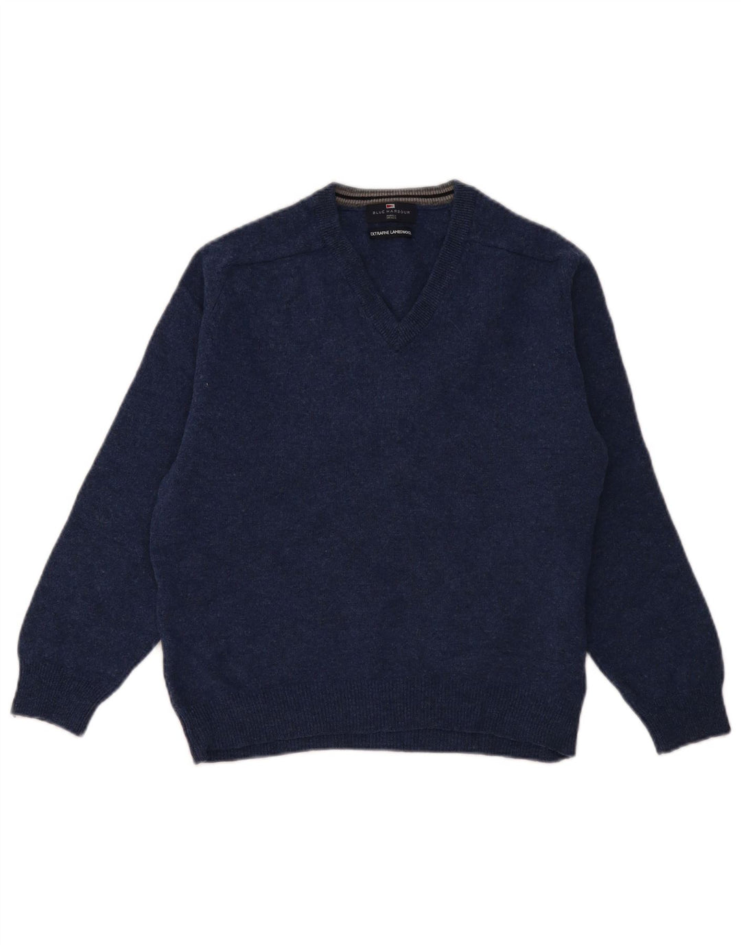 Marks & Spencer Suéter con Cuello en V para Mujer UK 44 Medio Azul Marino