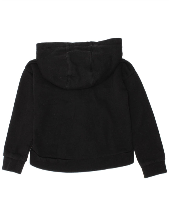 Nike Sudadera con capucha y cremallera para niñas 4-5 años Negro Algodón