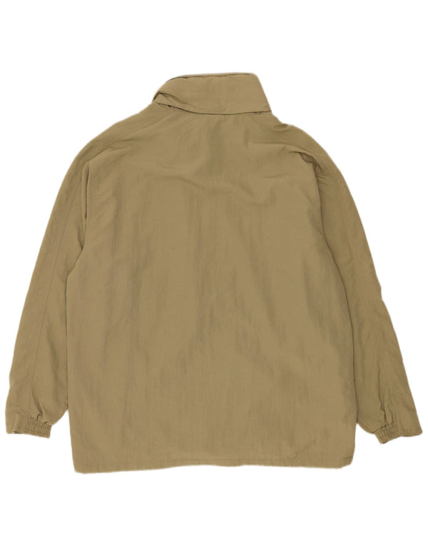 Diadora Chaqueta impermeable holgada con capucha para hombre UK 36 Small Caqui Poliamida