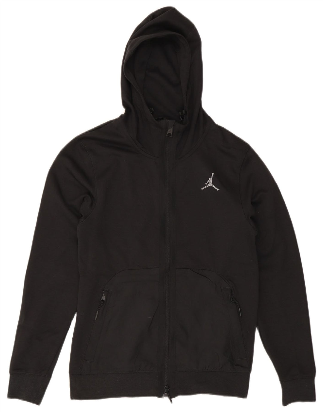 JORDAN Suéter con capucha y cremallera Dri Fit para hombre XS Poliéster negro
