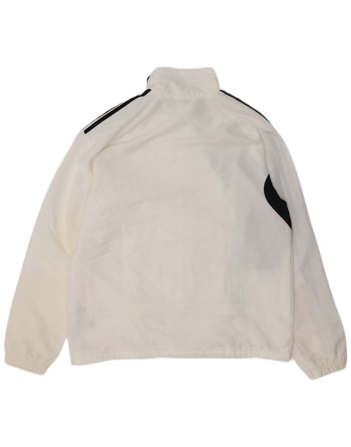 ADIDAS Chaqueta de chándal para hombre UK 46/48 XL Blanco Colorblock Poliéster