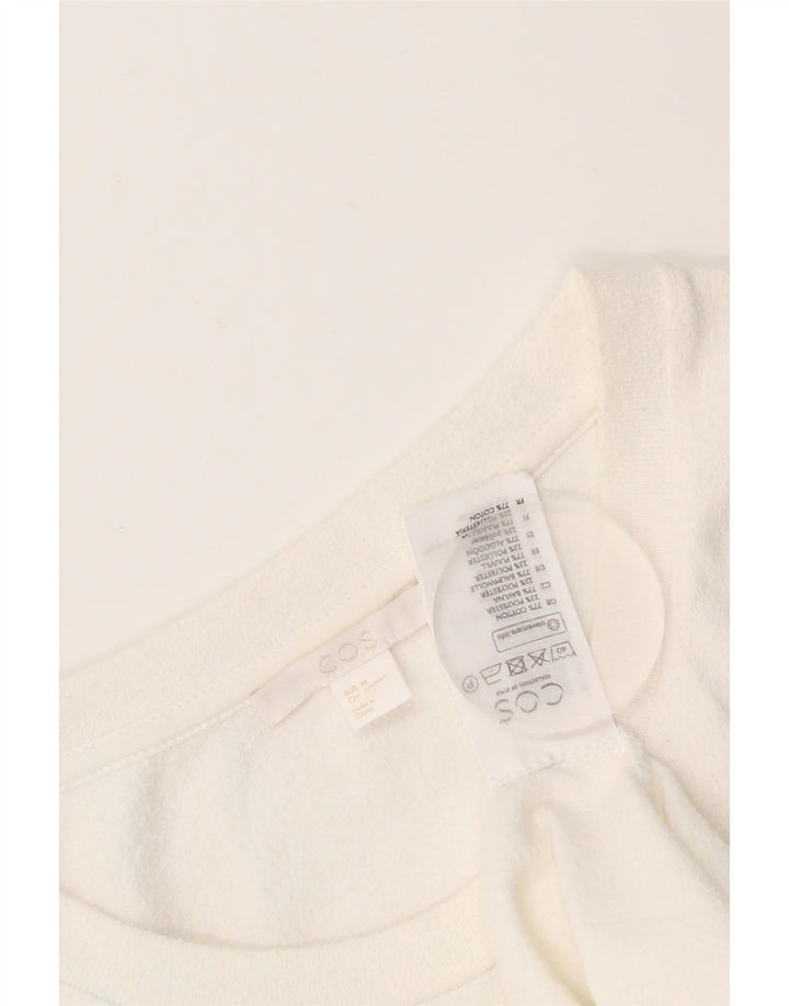 Cos Camiseta para mujer Top UK 14 Medium White Cotton