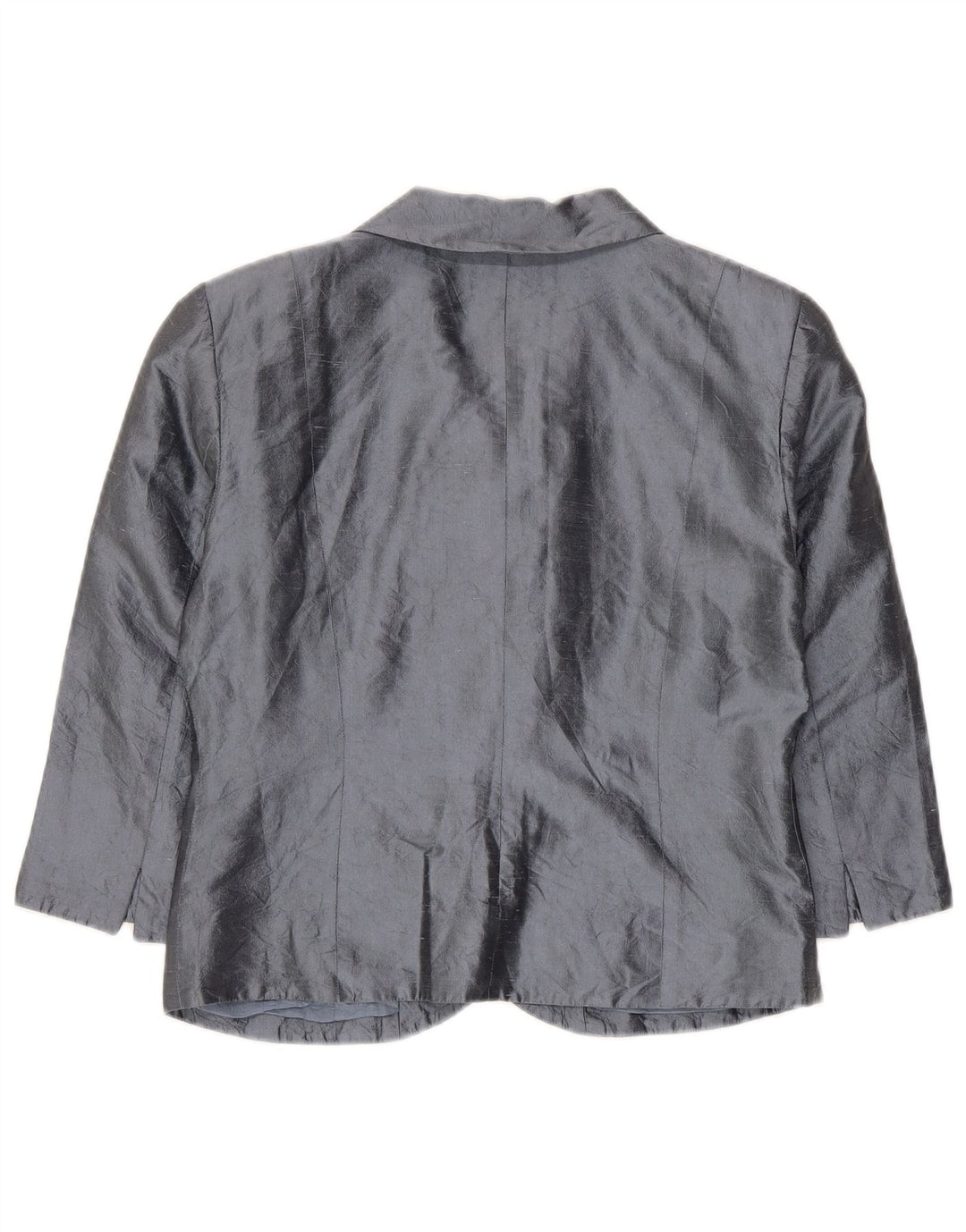 Blunauta Chaqueta corta para mujer con 6 botones IT 42 Seda gris medio