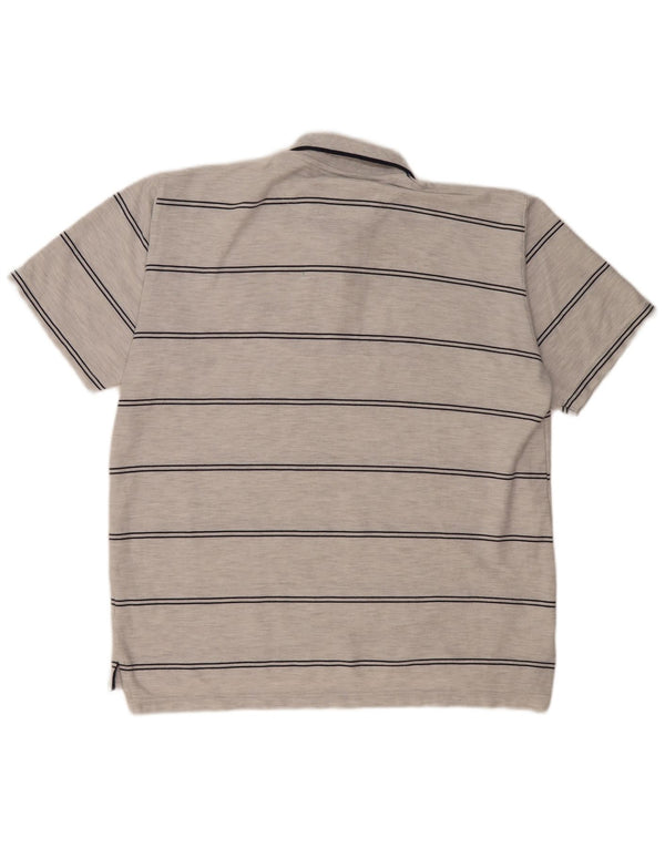 Polo Umbro Hombre XL Poliéster Rayas Gris
