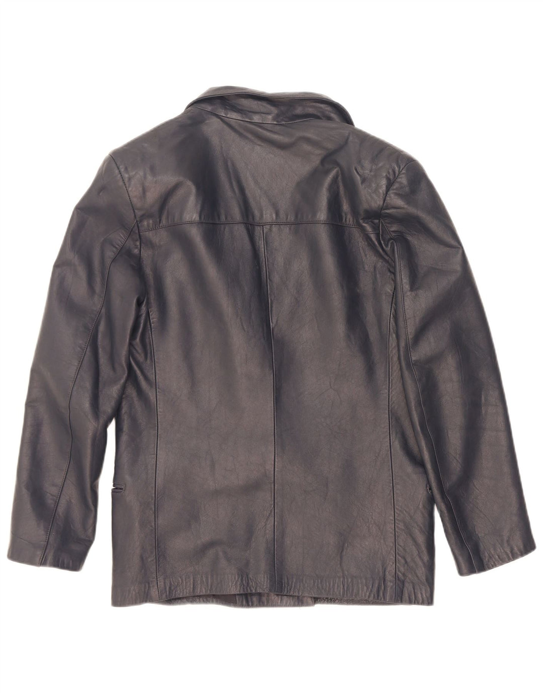Broadway Chaqueta Blazer de Cuero con Doble Botonadura para Mujer UK 10 Small Azul Marino
