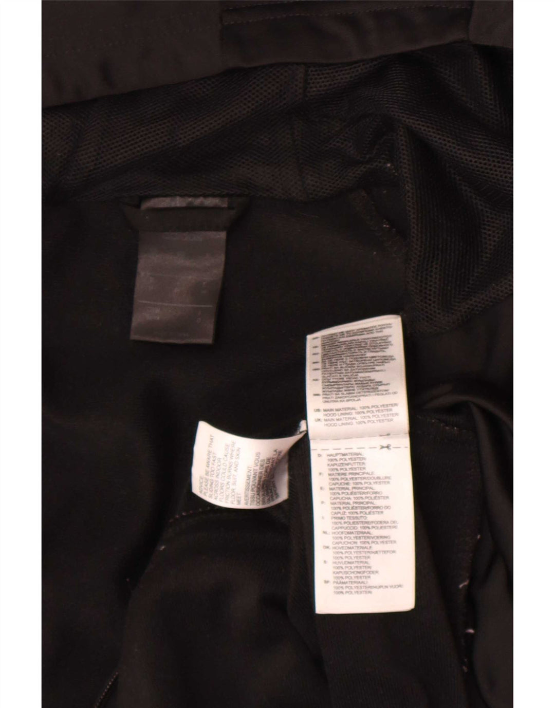 Adidas - Chaqueta de chándal con capucha para hombre, poliéster negro mediano