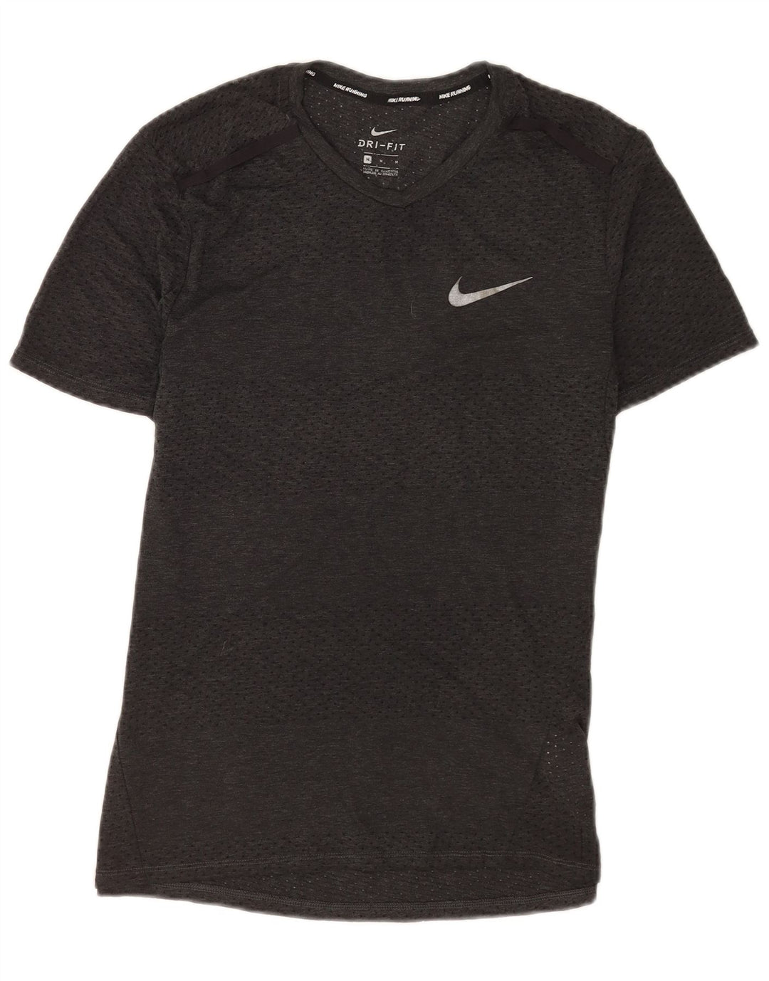 Camiseta Nike Dri Fit para hombre Top poliéster gris medio