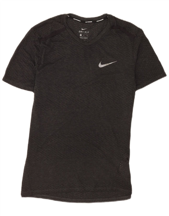 Camiseta Nike Dri Fit para hombre Top poliéster gris medio