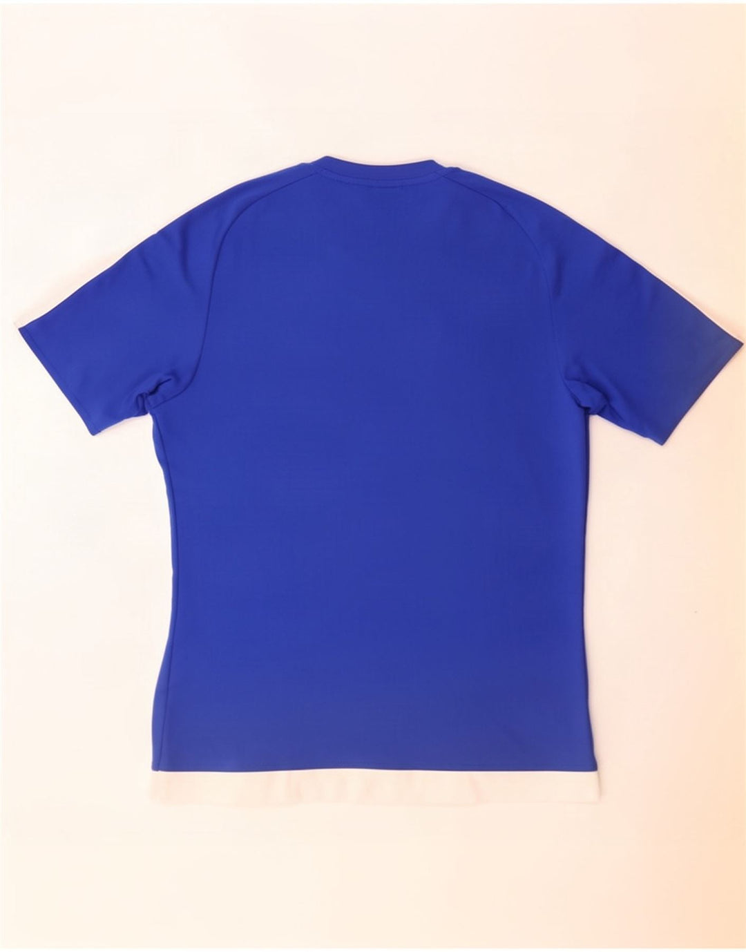 Adidas Hombre Climalite Camiseta Top Azul Medio Colorblock Poliéster