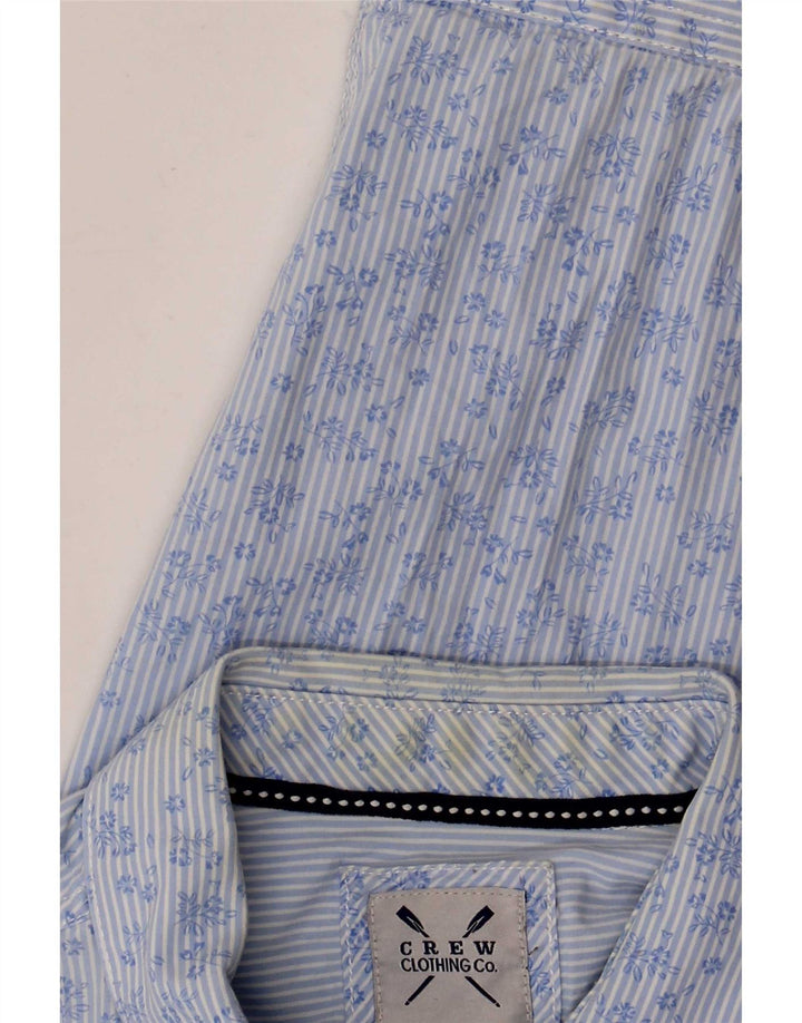 Crew Clothing Camisa para hombre Algodón floral azul medio