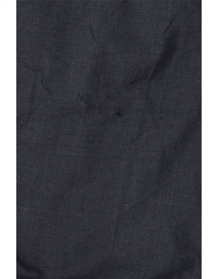 Marks & Spencer Pantalón de traje recto para hombre W34 L29 Lana azul marino