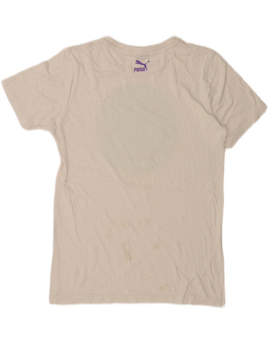 Puma - Camiseta gráfica para hombre, talla pequeña, color blanco
