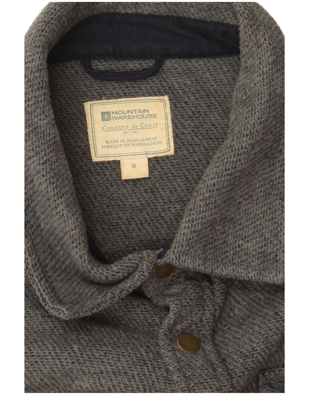 Camisa de franela para hombre de Mountain Warehouse Poliéster moteado gris medio