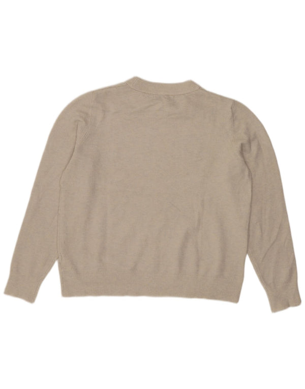 Marks & Spencer Suéter de Cuello Redondo para Mujer UK 44 Medio Beige