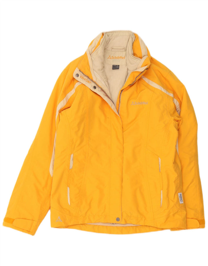 Schoffel Chaqueta cortavientos para mujer UK 8 Small Amarillo Poliéster