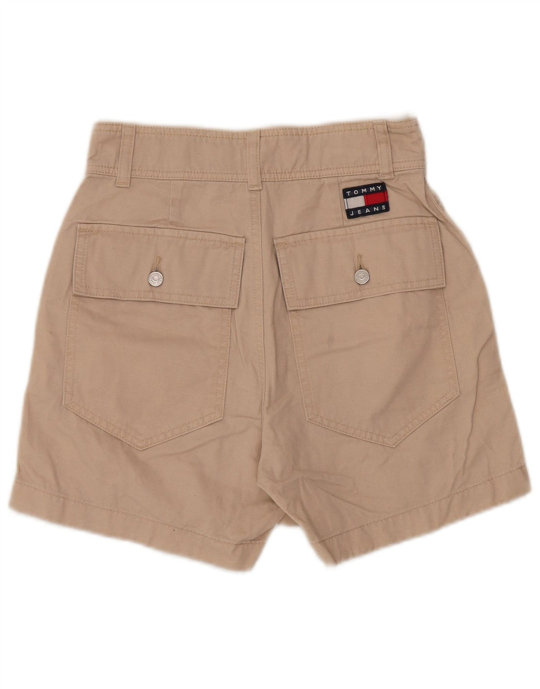Tommy Hilfiger Shorts Cargo De Tiro Alto Para Mujer W26 Small Beige