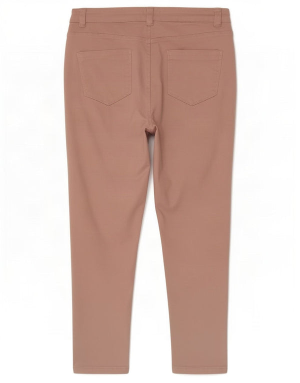M&Co Jeans ajustados para mujer Petite Crop UK 14 Large W32 L26 Algodón rosa