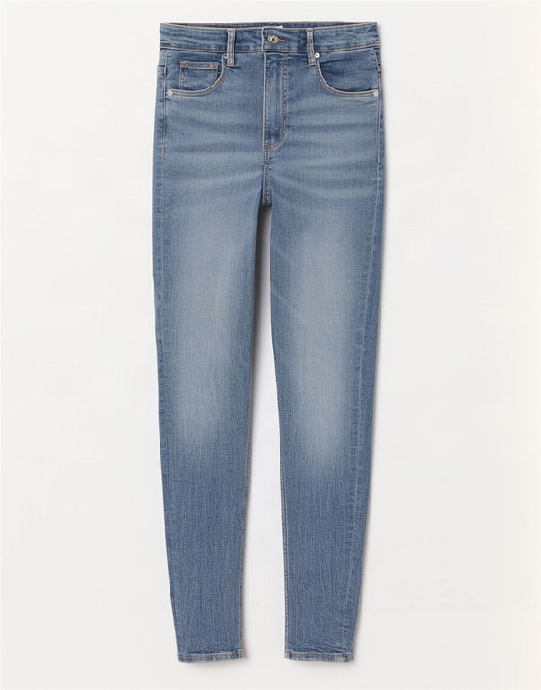 Zara Vaqueros Pitillo Mujer EU 40 Mediano W30 L28 Algodón Azul