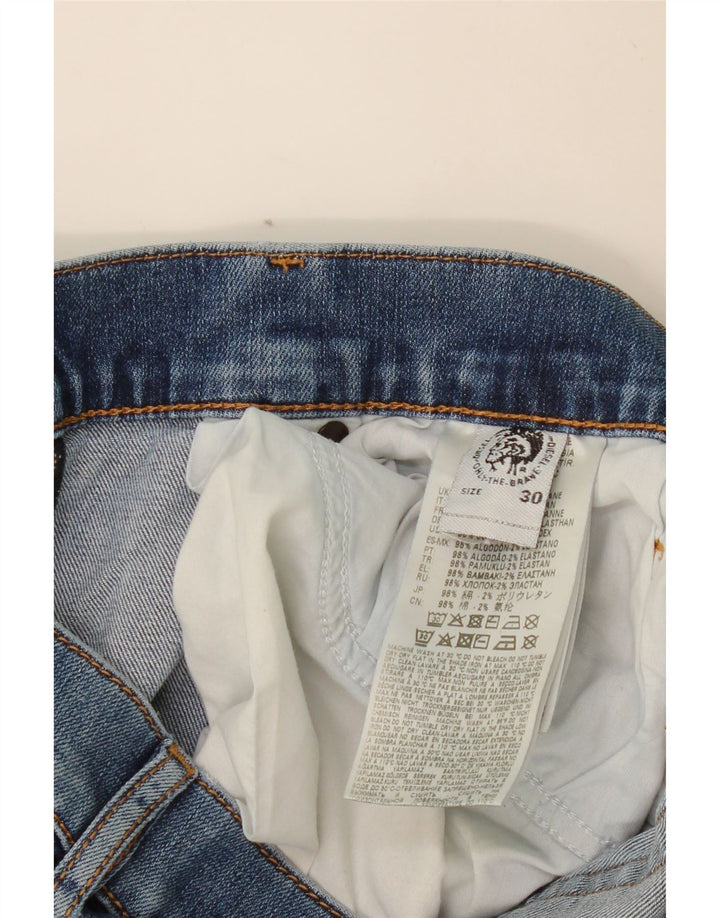 DIESEL Vaqueros Rectos Mujer W30 L27 Azul Algodón