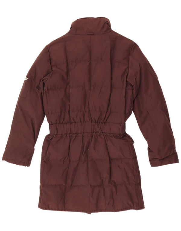 Woolrich Abrigo acolchado para mujer Reino Unido 10 Pequeño Algodón marrón