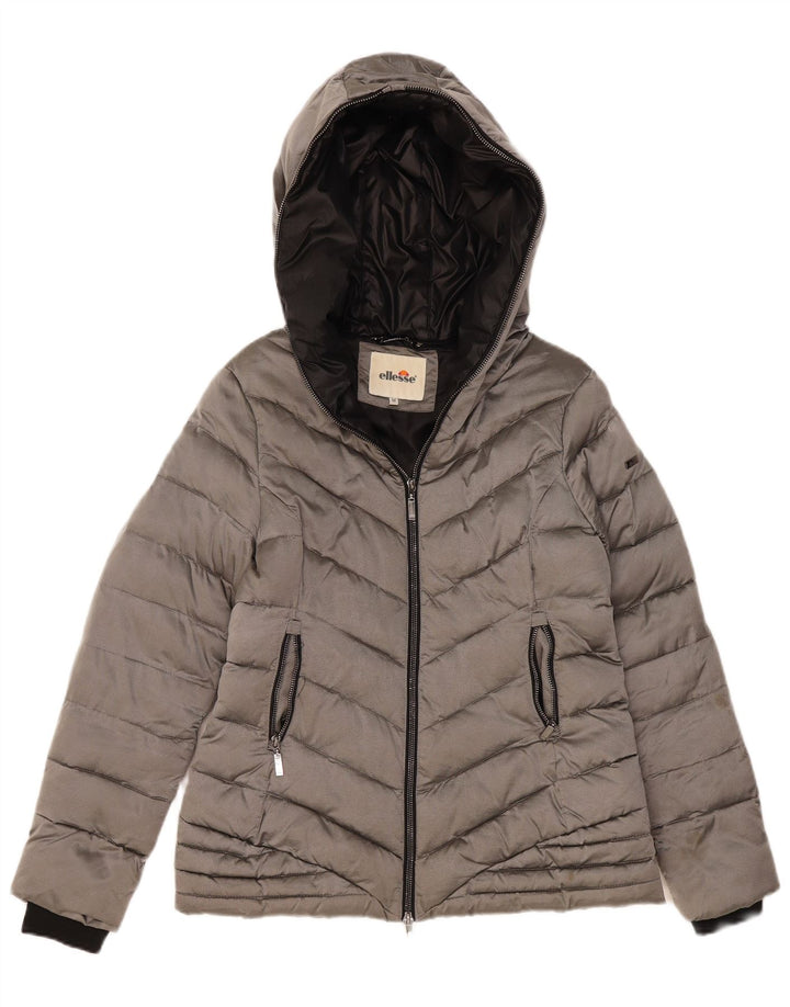 Chaqueta acolchada con capucha para mujer Ellesse UK 44 Mediana Plata