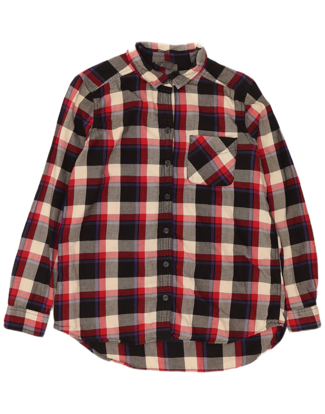 EDDIE BAUER Camisa de franela para mujer UK 40 Mediana Algodón a cuadros multicolor