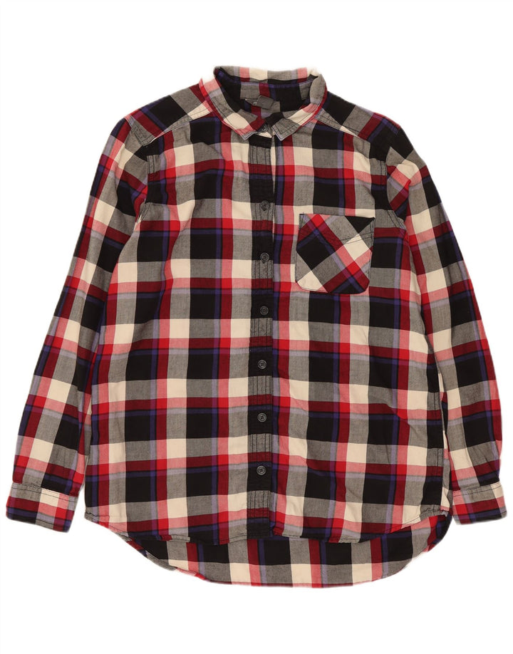 EDDIE BAUER Camisa de franela para mujer UK 40 Mediana Algodón a cuadros multicolor