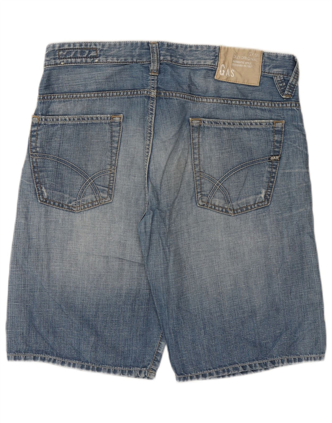Pantalones cortos de mezclilla para hombre Gas W34 Algodón azul grande