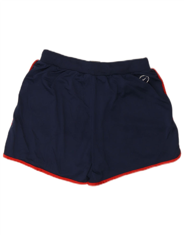 Nike Pantalones cortos deportivos Dri Fit para mujer UK 8 Small Azul marino Poliéster