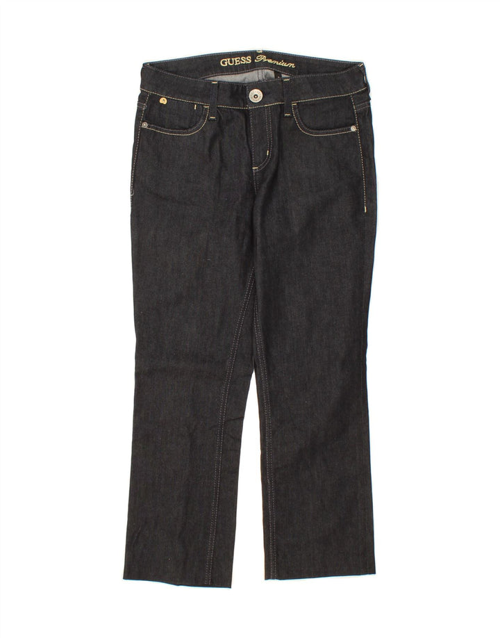 GUESS Womens Nicole Slim Straight Jeans W29 L24 Black Vintage Guess and Second-Hand Guess from Messina Hembry 