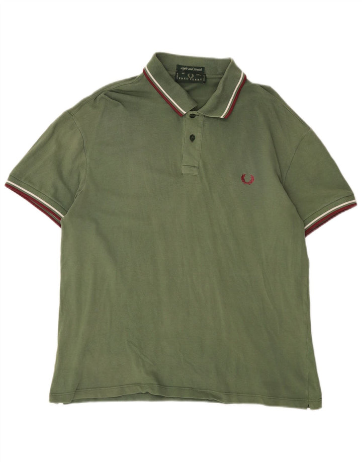 FRED PERRY Polo para hombre grande verde