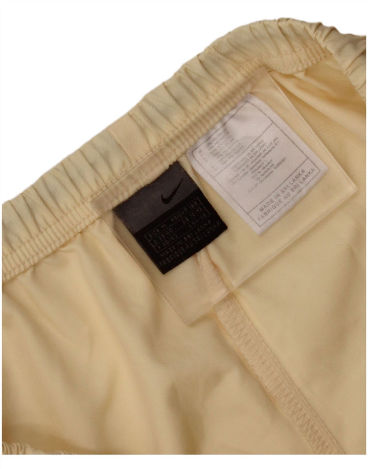 Pantalones cortos deportivos NIKE para mujer UK 10/12 Poliéster beige medio